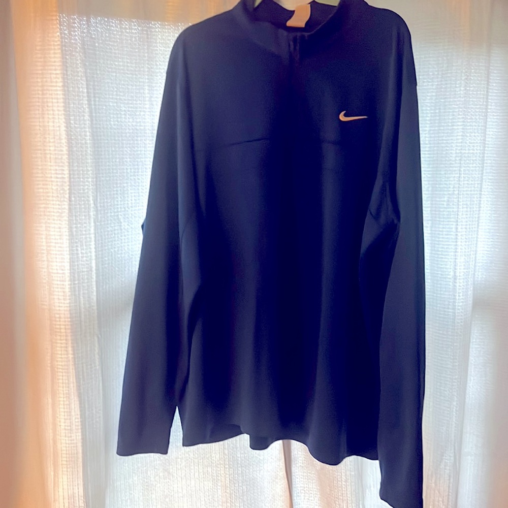 3XLT Royal Blue 1/4 Zip Long Sleeved Pullover